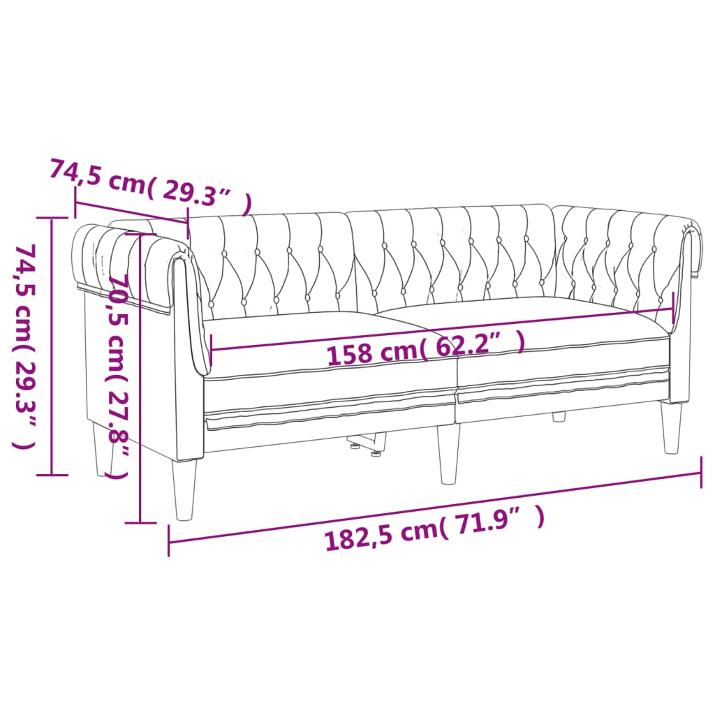 3-dijelni set sofa plavi od tkanine