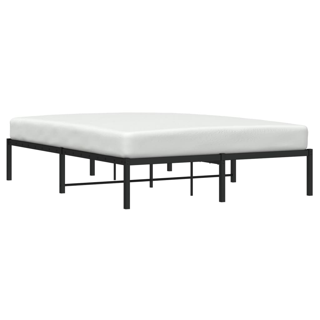 Metalni okvir za krevet crni 135x190 cm