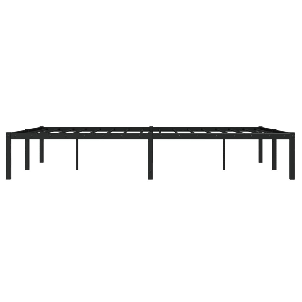Metalni okvir za krevet crni 140x200 cm