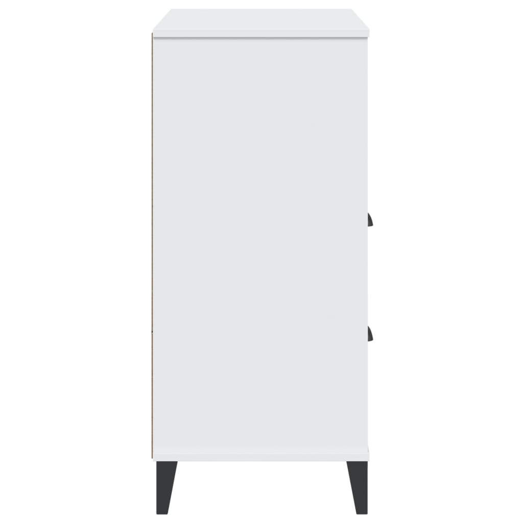 Regal za knjige VIKEN bijeli 80 x 40 x 90 cm konstruirano drvo