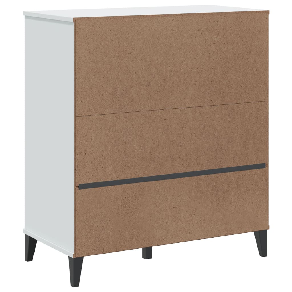 Regal za knjige VIKEN bijeli 80 x 40 x 90 cm konstruirano drvo