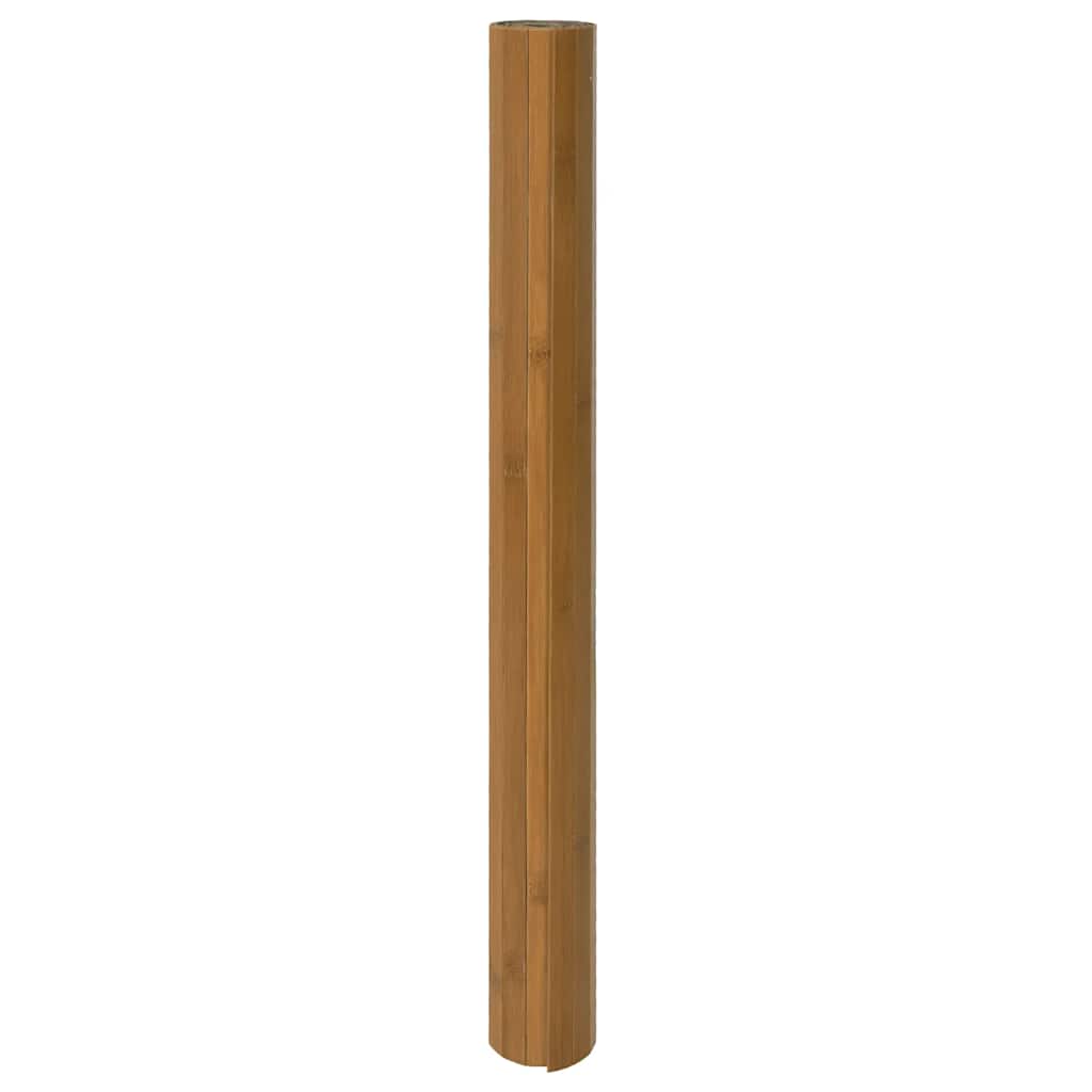 Tepih pravokutni smeđi 60 x 100 cm od bambusa