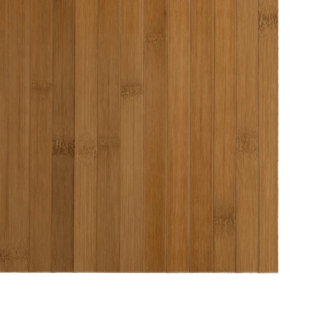 Tepih pravokutni smeđi 60 x 100 cm od bambusa