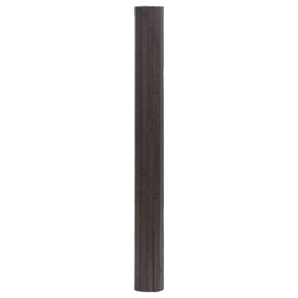 Pravokutni tepih tamnosmeđi 60x200 cm bambus