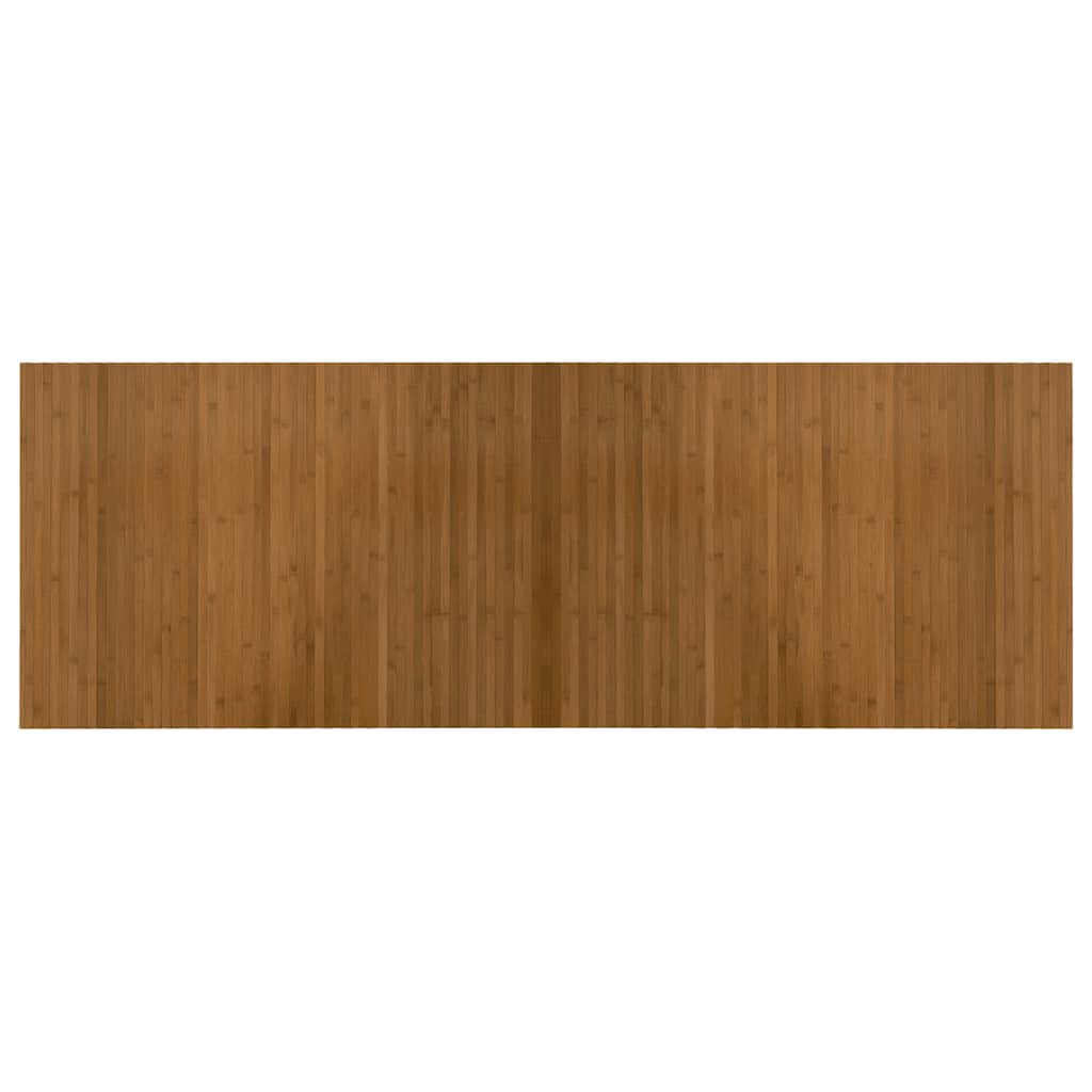 Tepih pravokutni smeđi 70 x 200 cm od bambusa