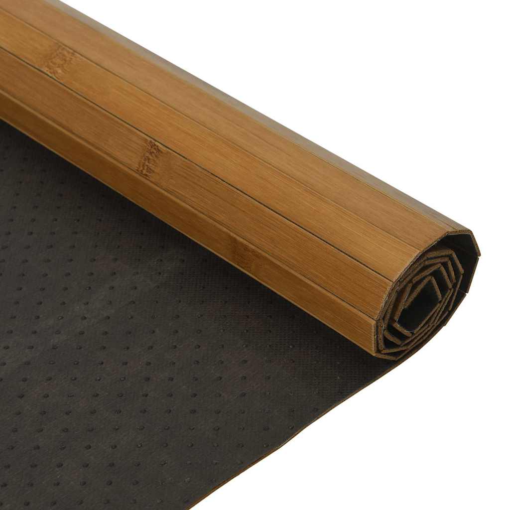 Tepih pravokutni smeđi 70 x 200 cm od bambusa