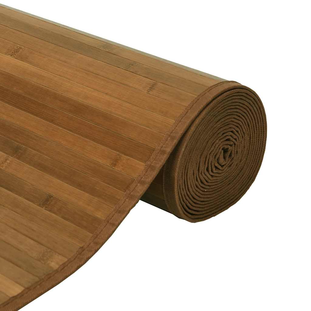 Tepih pravokutni smeđi 60 x 300 cm od bambusa