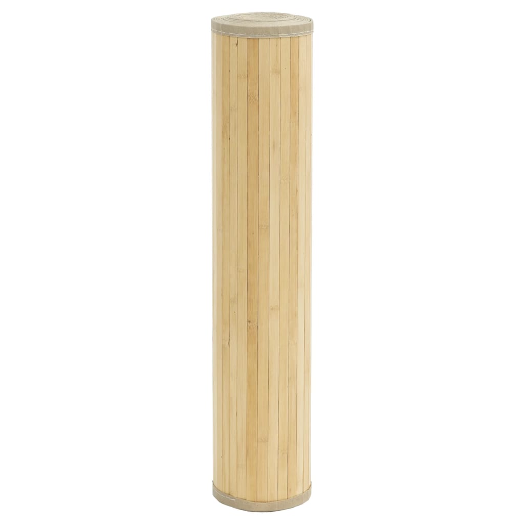 Tepih pravokutni svijetli prirodni 100 x 300 cm od bambusa