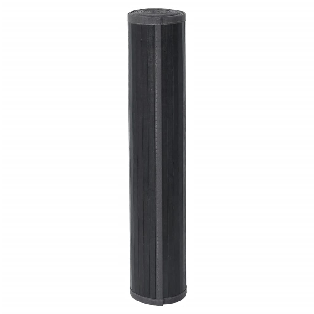 Tepih pravokutni sivi 100 x 400 cm od bambusa