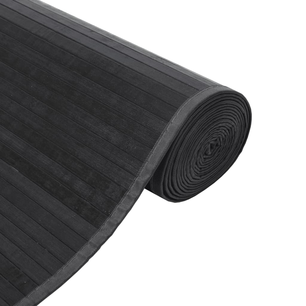 Tepih pravokutni sivi 100 x 400 cm od bambusa