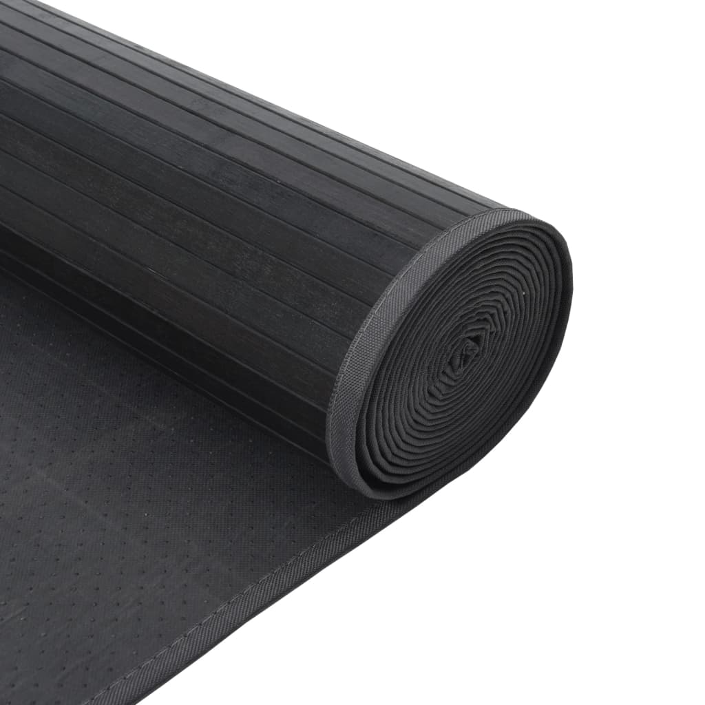 Tepih pravokutni sivi 100 x 400 cm od bambusa