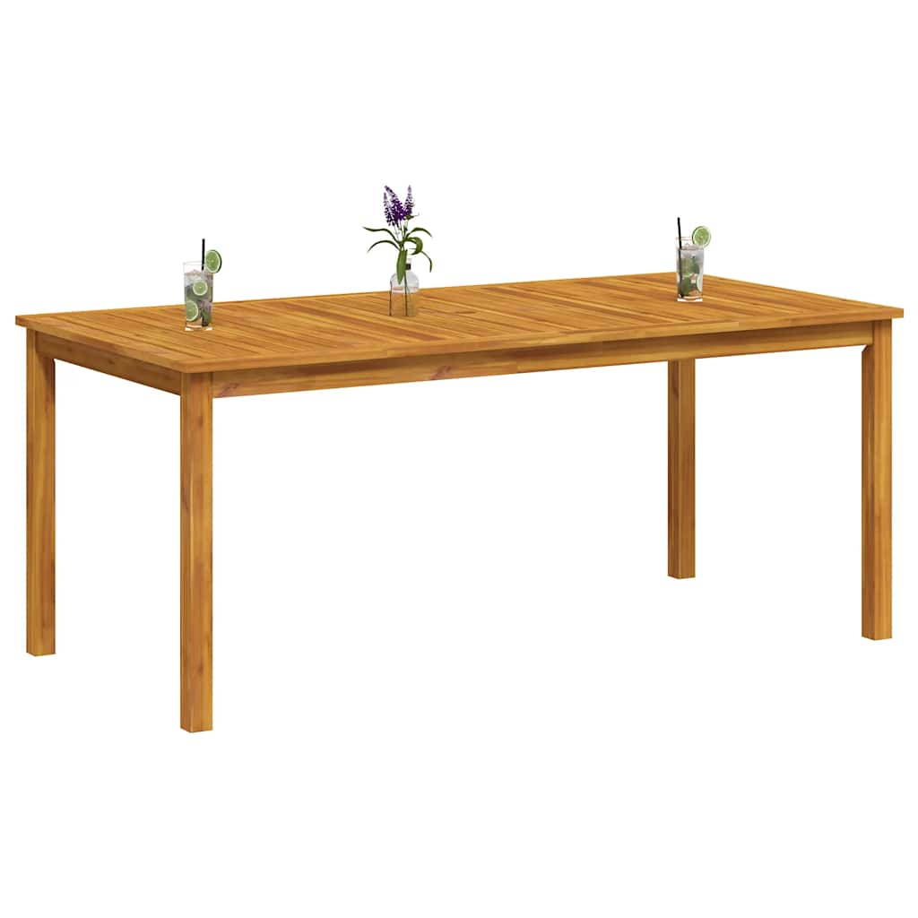 Vrtni blagovaonski stol 180 x 90 x 75 cm masivno bagremovo drvo