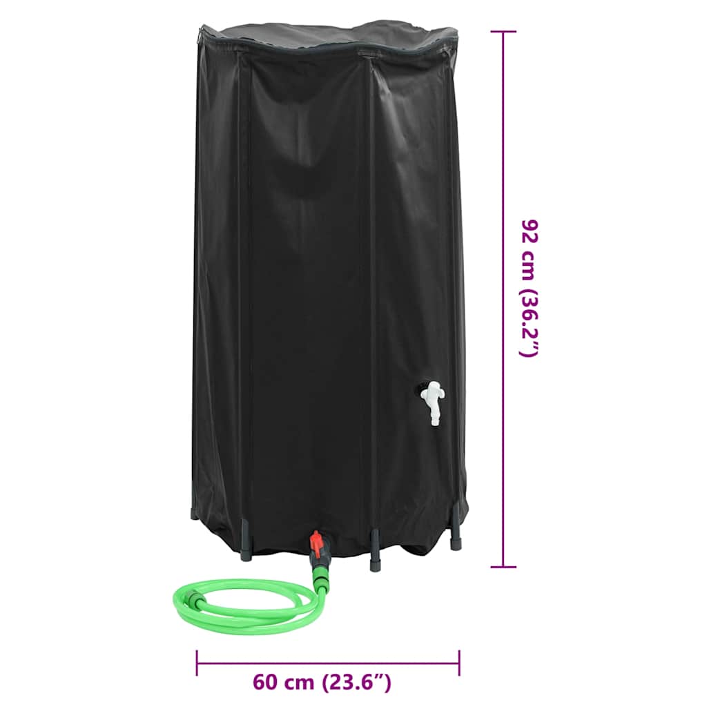 Spremnik za vodu sa slavinom sklopivi 250 L PVC