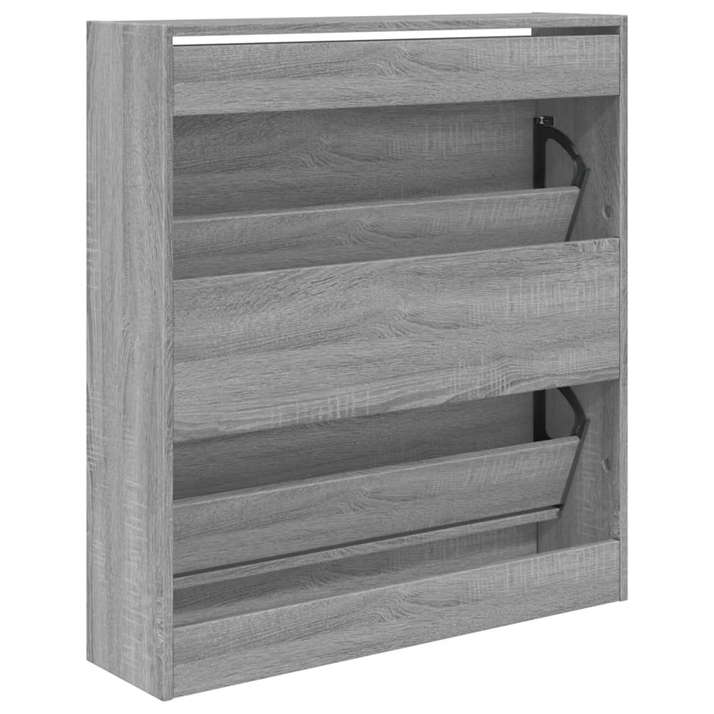 Ormarić za cipele boja hrasta 80x21x87,5 cm konstruirano drvo