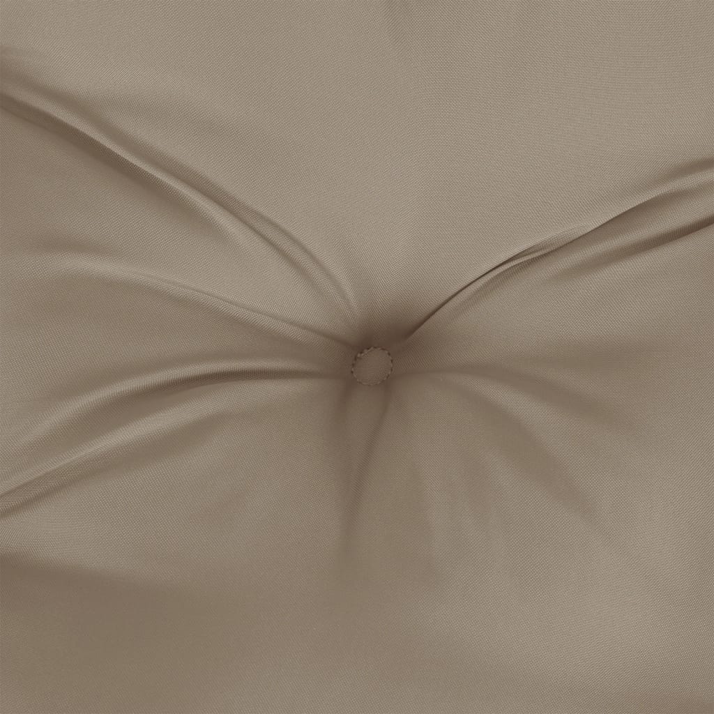 Jastuci za stolice s niskim naslonom 6 kom smeđesivi od tkanine