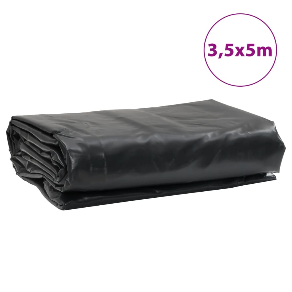 Cerada antracit 3,5 x 5 m 650 g/m²