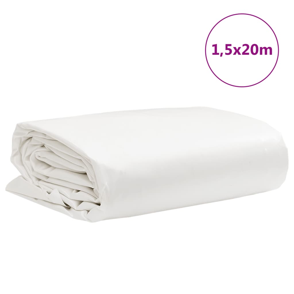 Cerada bijela 1,5 x 20 m 650 g/m²