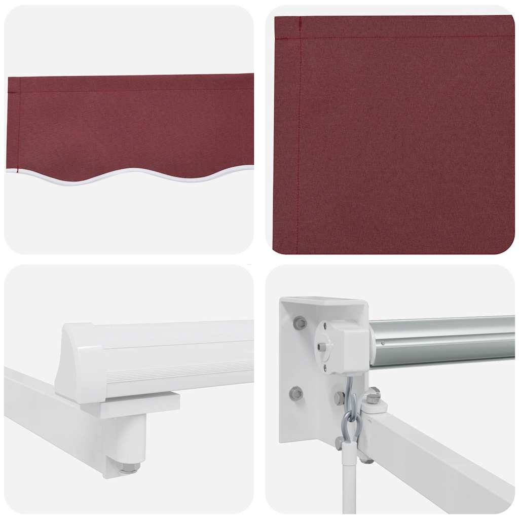 Tenda na ručno uvlačenje bordo 300 x 250 cm