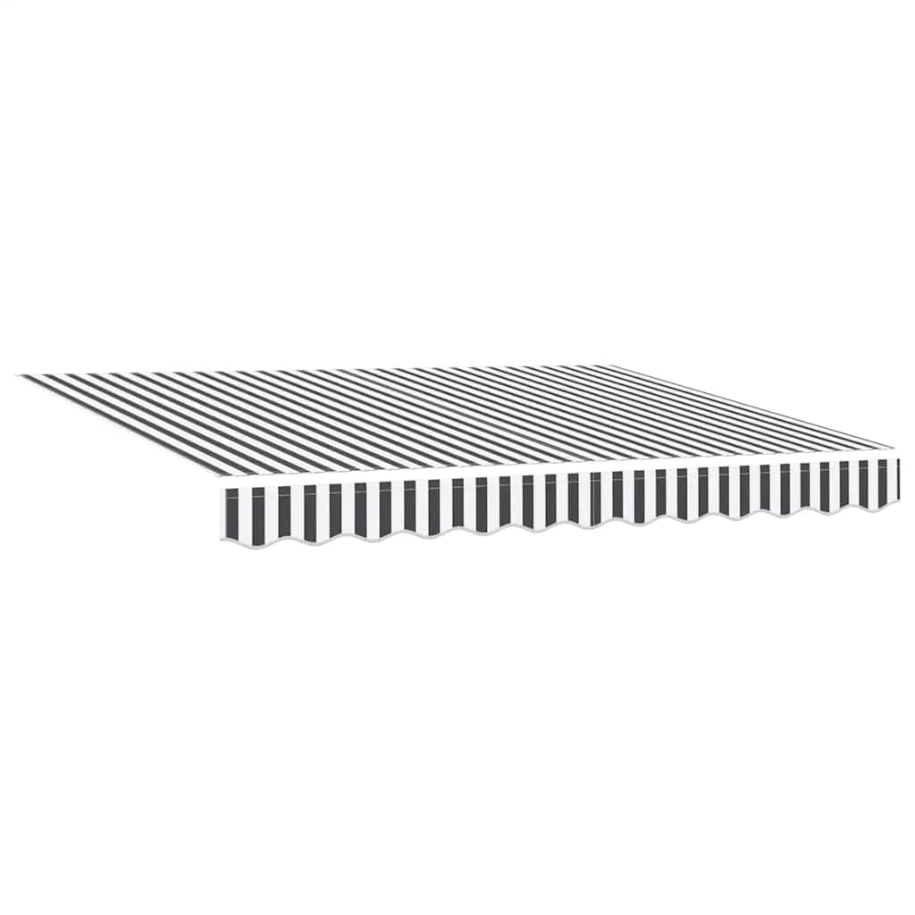 Tenda na automatsko uvlačenje antracit i bijela 300 x 250 cm