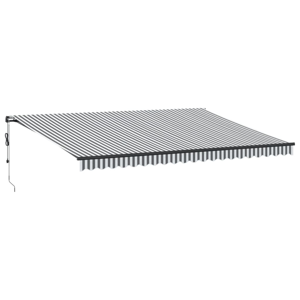 Tenda na automatsko uvlačenje LED antracit i bijela 500x350 cm
