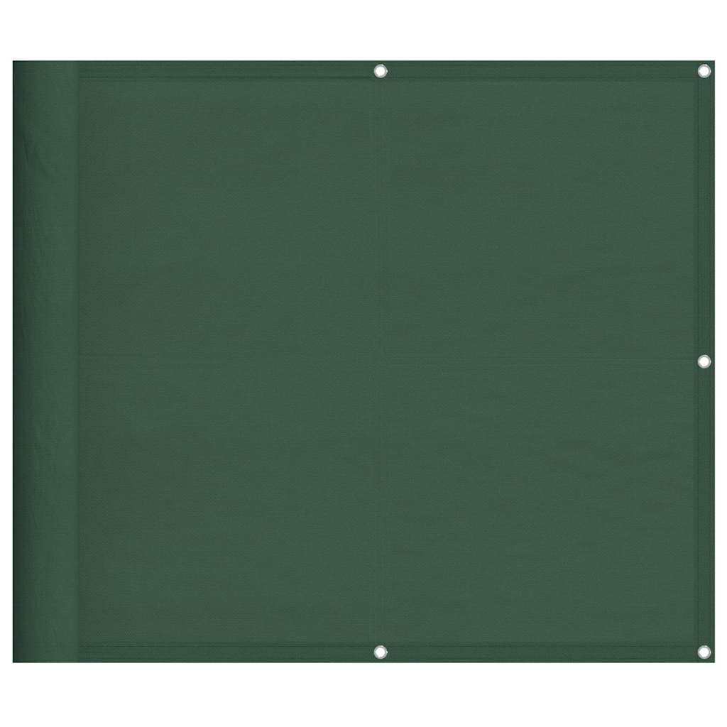 Balkonski zaslon tamnozeleni 90x800 cm 100 % poliester Oxford
