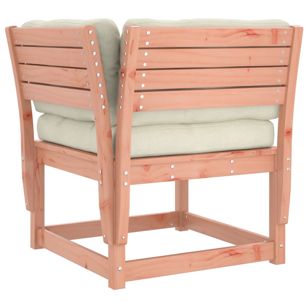 Kutna vrtna sofa s jastucima 73x73x78 cm od masivne duglazije