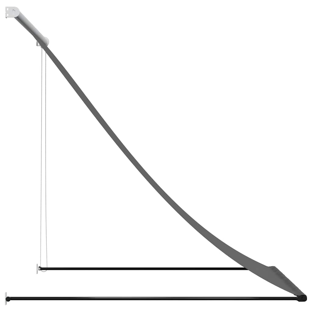Tenda na uvlačenje antracit 150 x 150 cm od tkanine i čelika