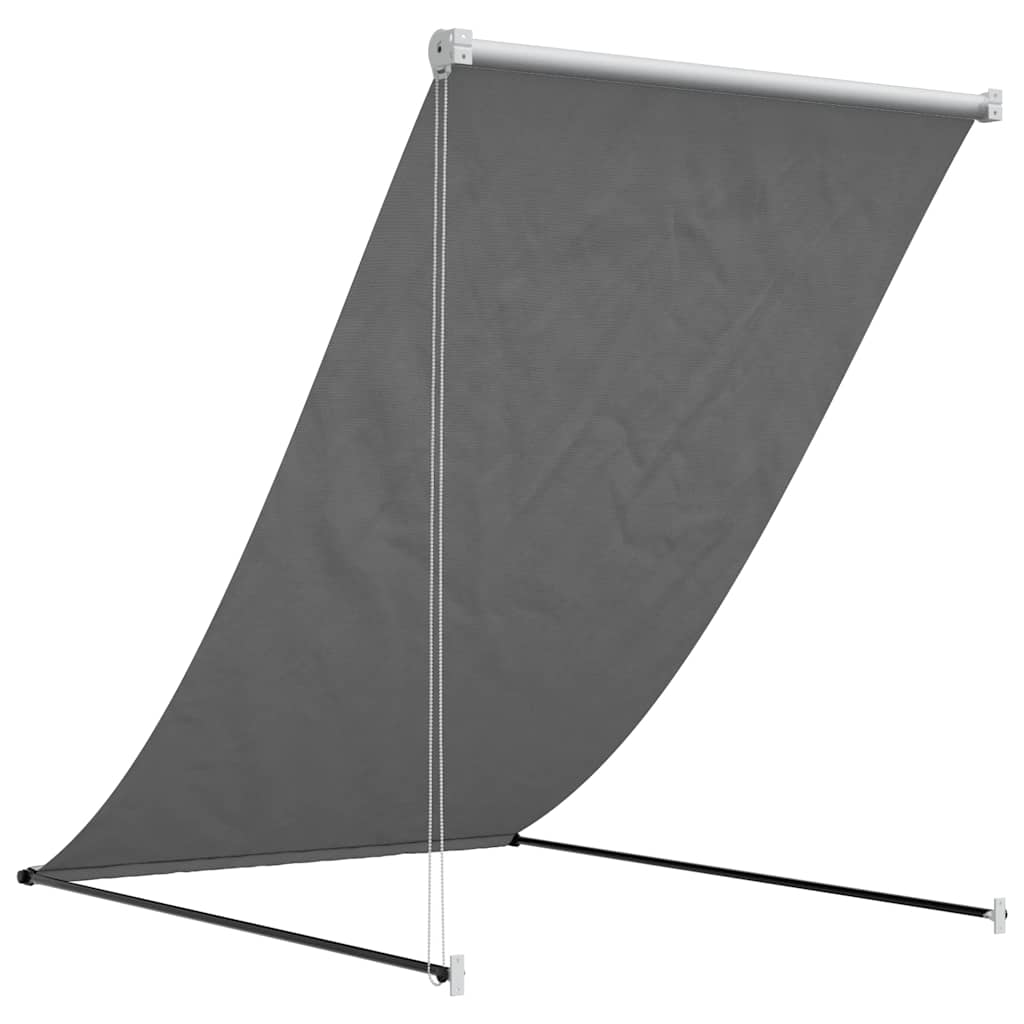 Tenda na uvlačenje antracit 150 x 150 cm od tkanine i čelika