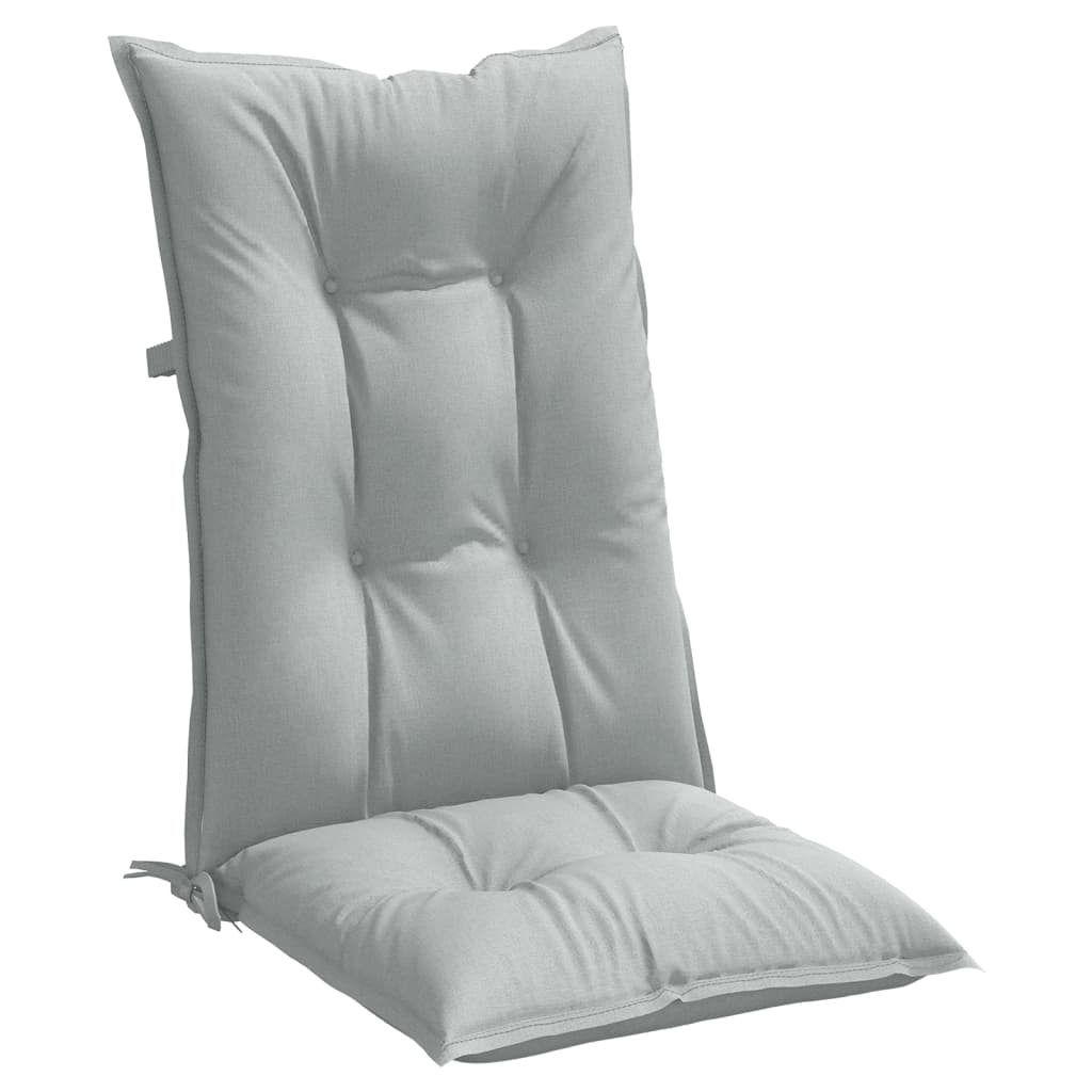 Jastuci za stolice 2 kom svjetlosivi 120x50x7 cm od tkanine