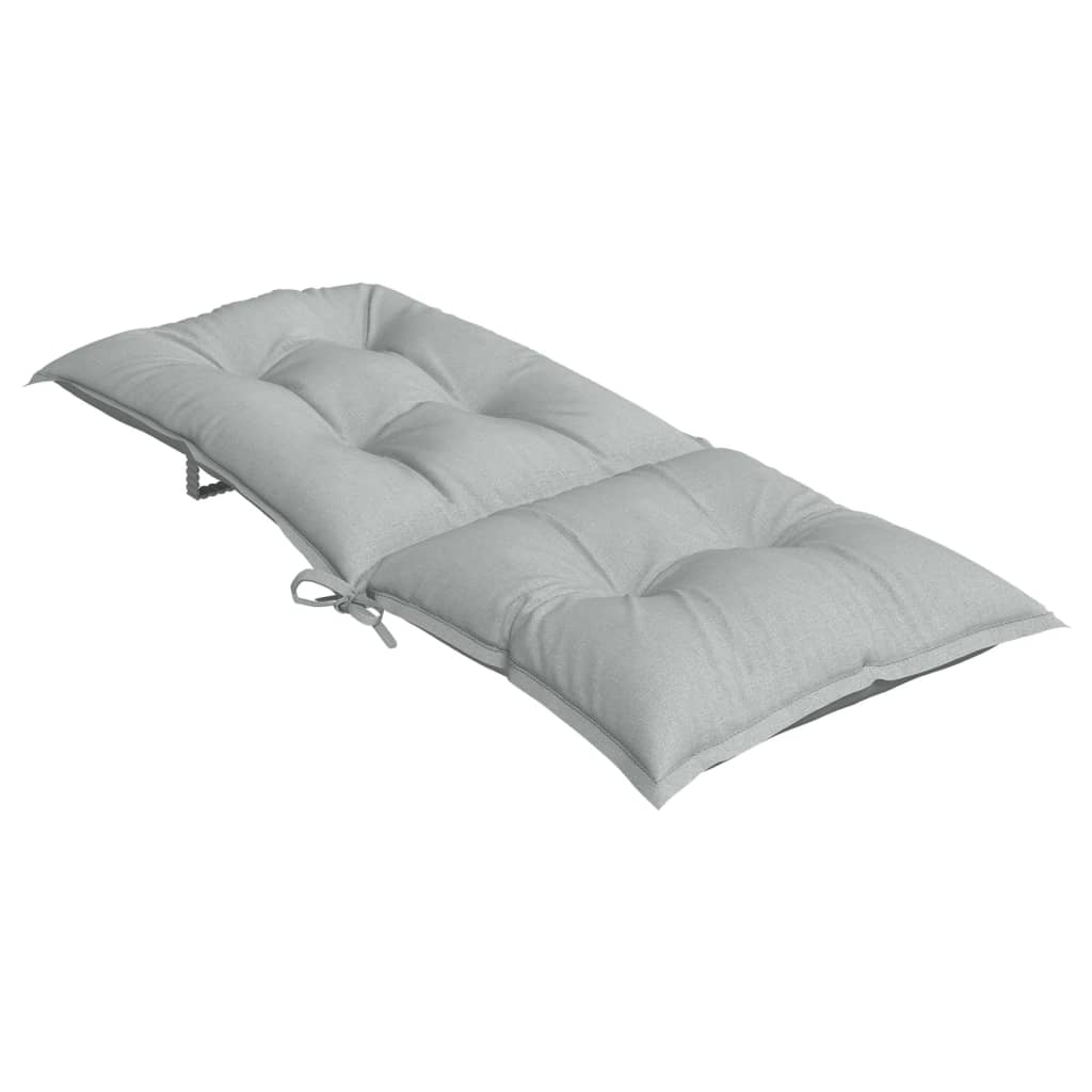 Jastuci za stolice 2 kom svjetlosivi 120x50x7 cm od tkanine