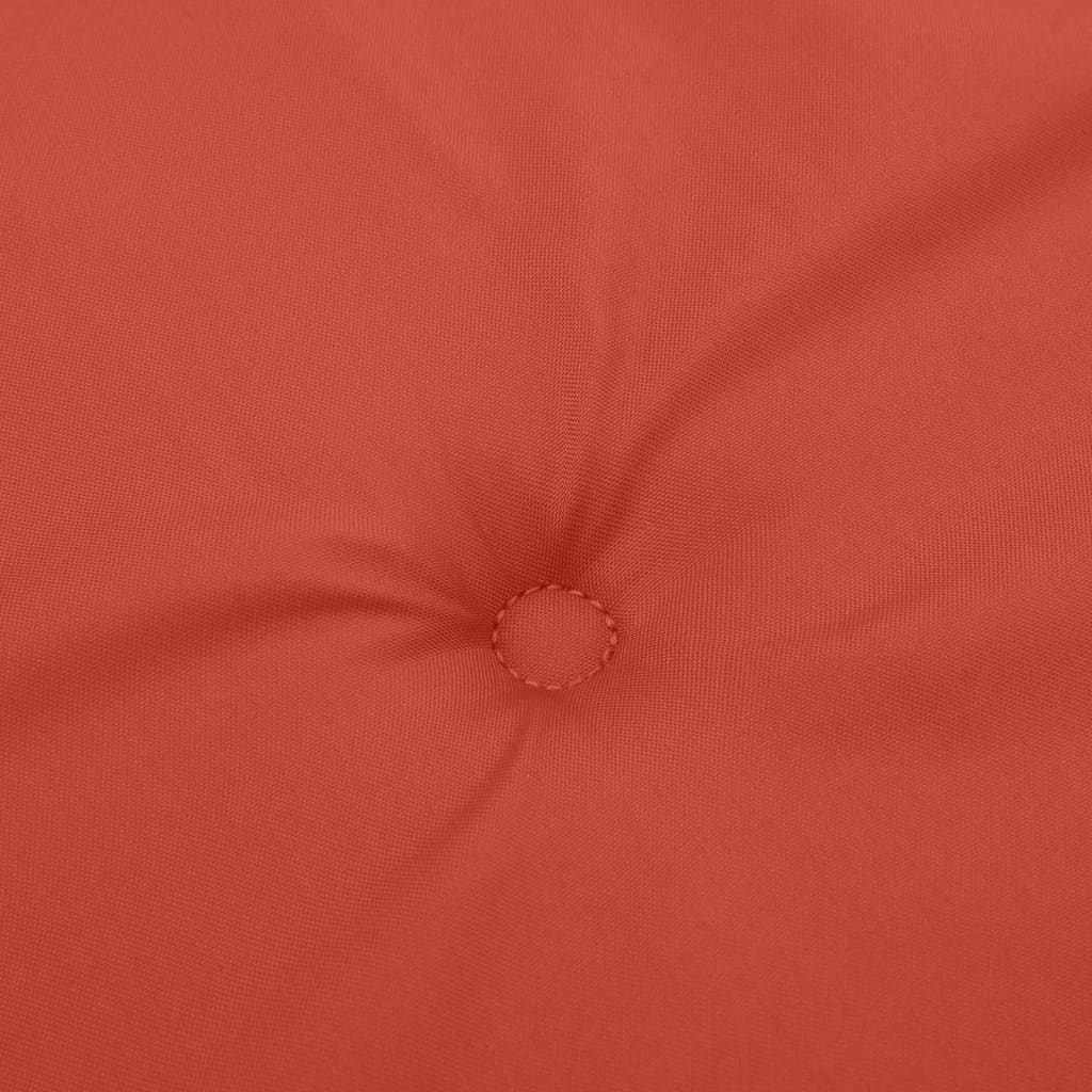 Jastuci za stolice 6 kom prošarano crvena 120x50x4 cm tkanina