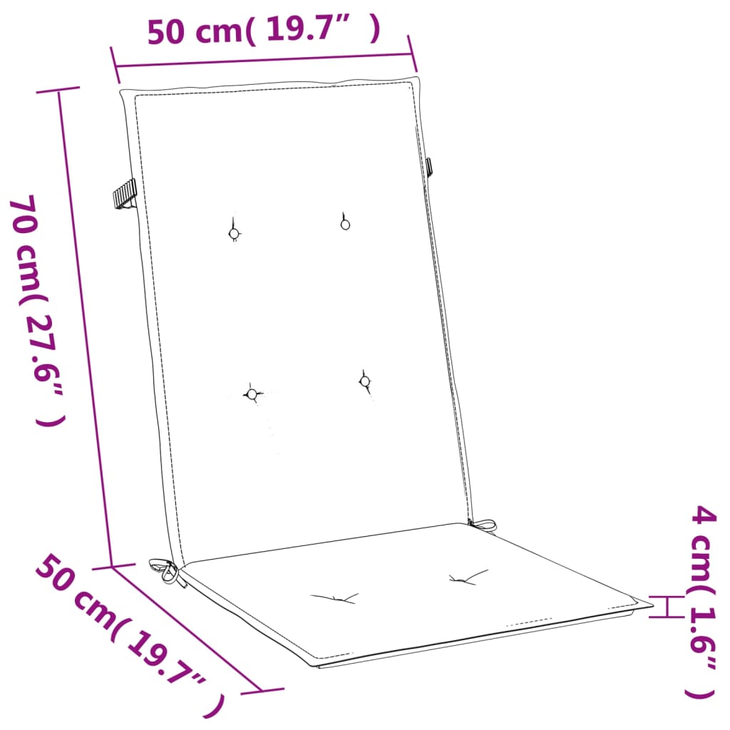 Jastuci za stolice 6 kom prošarano crvena 120x50x4 cm tkanina