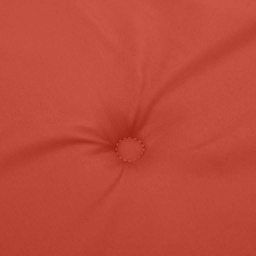 Jastuci za stolice 6 kom prošarano crvena 100x50x4 cm tkanina