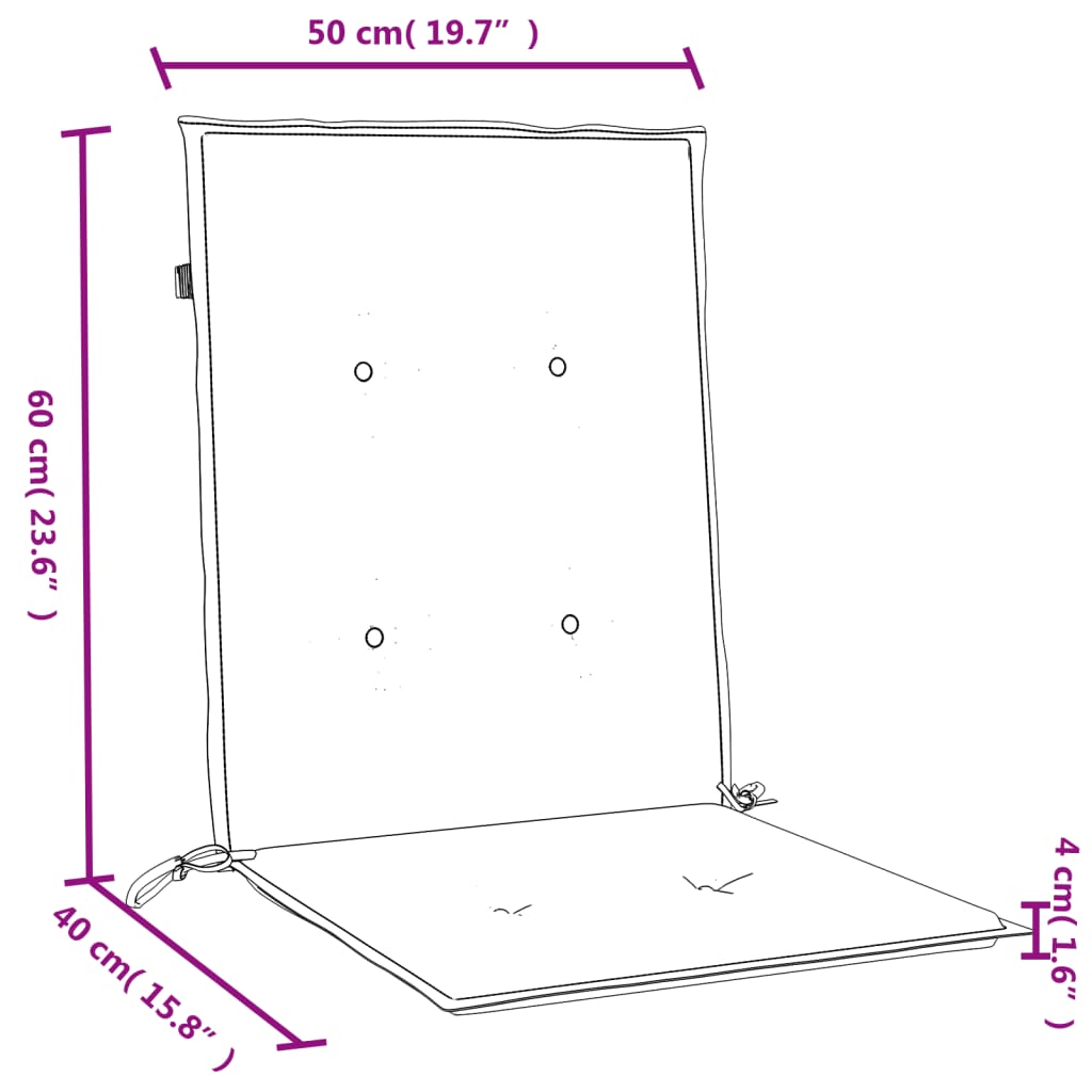 Jastuci za stolice 6 kom prošarano crvena 100x50x4 cm tkanina