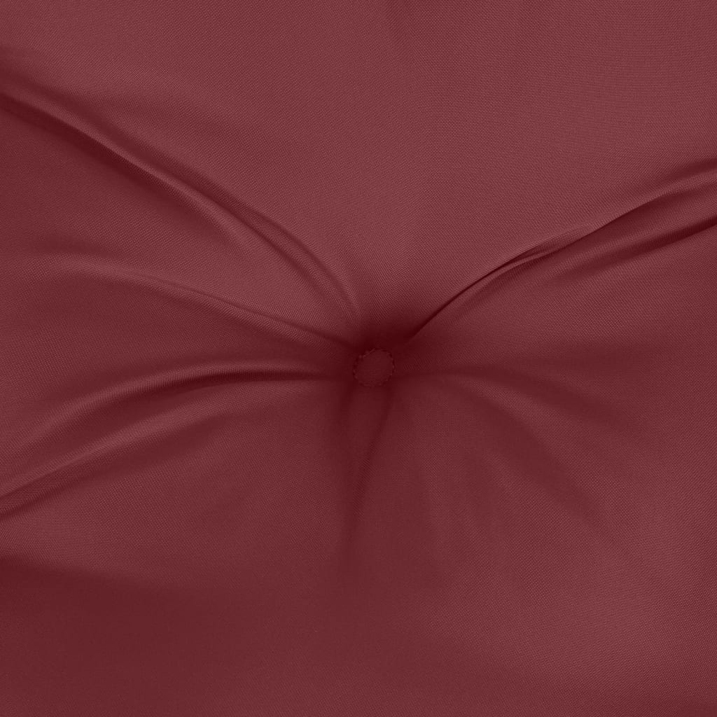 Jastuci za vrtnu klupu 2 kom Crvena vina 100x50x7 cm tkanina