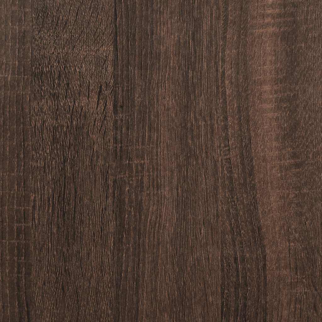 Stolić za kavu smeđa boja hrasta 70x50x50 cm od drva i metala