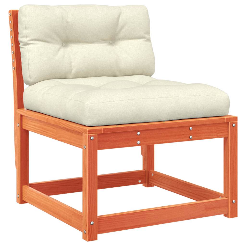 8-dijelna vrtna garnitura s jastucima voštano smeđa od borovine