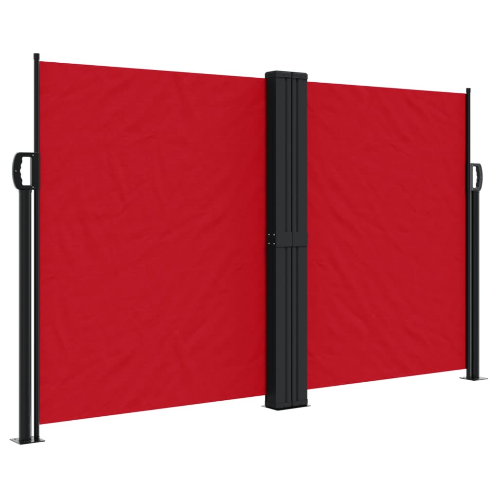 Uvlačiva bočna tenda 140 x 1000 cm crvena
