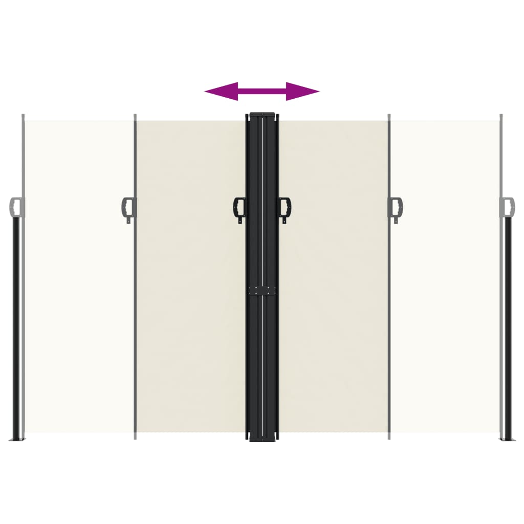 Bočna tenda na uvlačenje krem 220 x 1200 cm