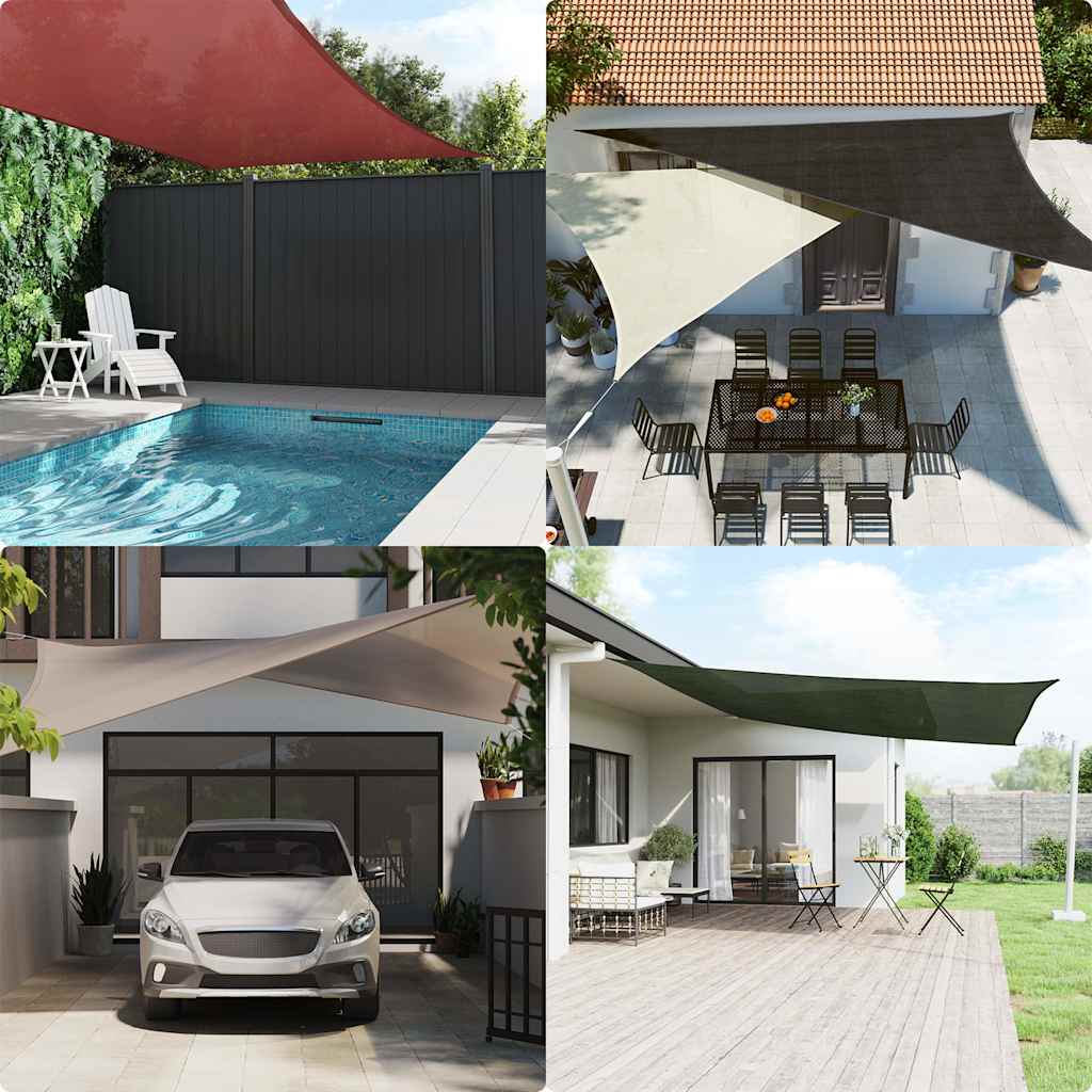 Jedro za zaštitu od sunca 160 g/m² Trokutasto pijesak 2,5x2,5x3,5 m HDPE
