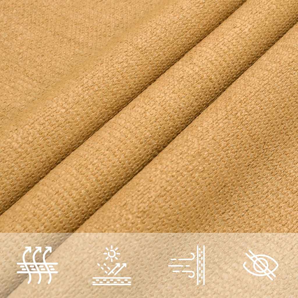 Jedro za zaštitu od sunca 160 g/m² Trokutasto pijesak 3x4x5 m HDPE