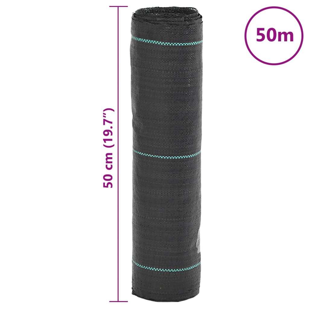 Membrana za korov Crna 0,5x50 m PP