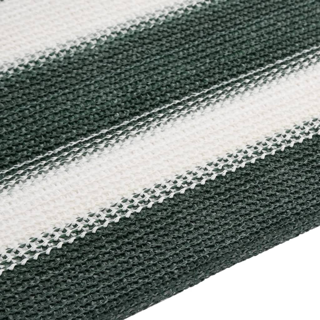 Mreža za privatnost zelena-bijela 2 x 25 m HDPE 150 g/m²