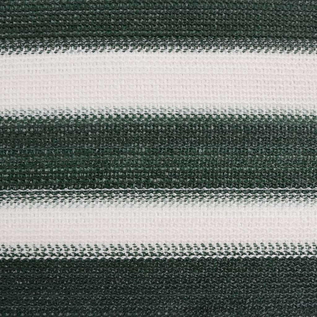 Mreža za privatnost zelena-bijela 2 x 25 m HDPE 150 g/m²