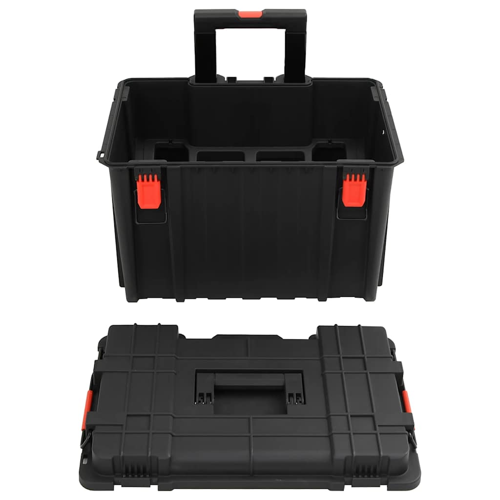 Prijenosni kovčeg crni 56,5x45,5x48 cm od PP-a