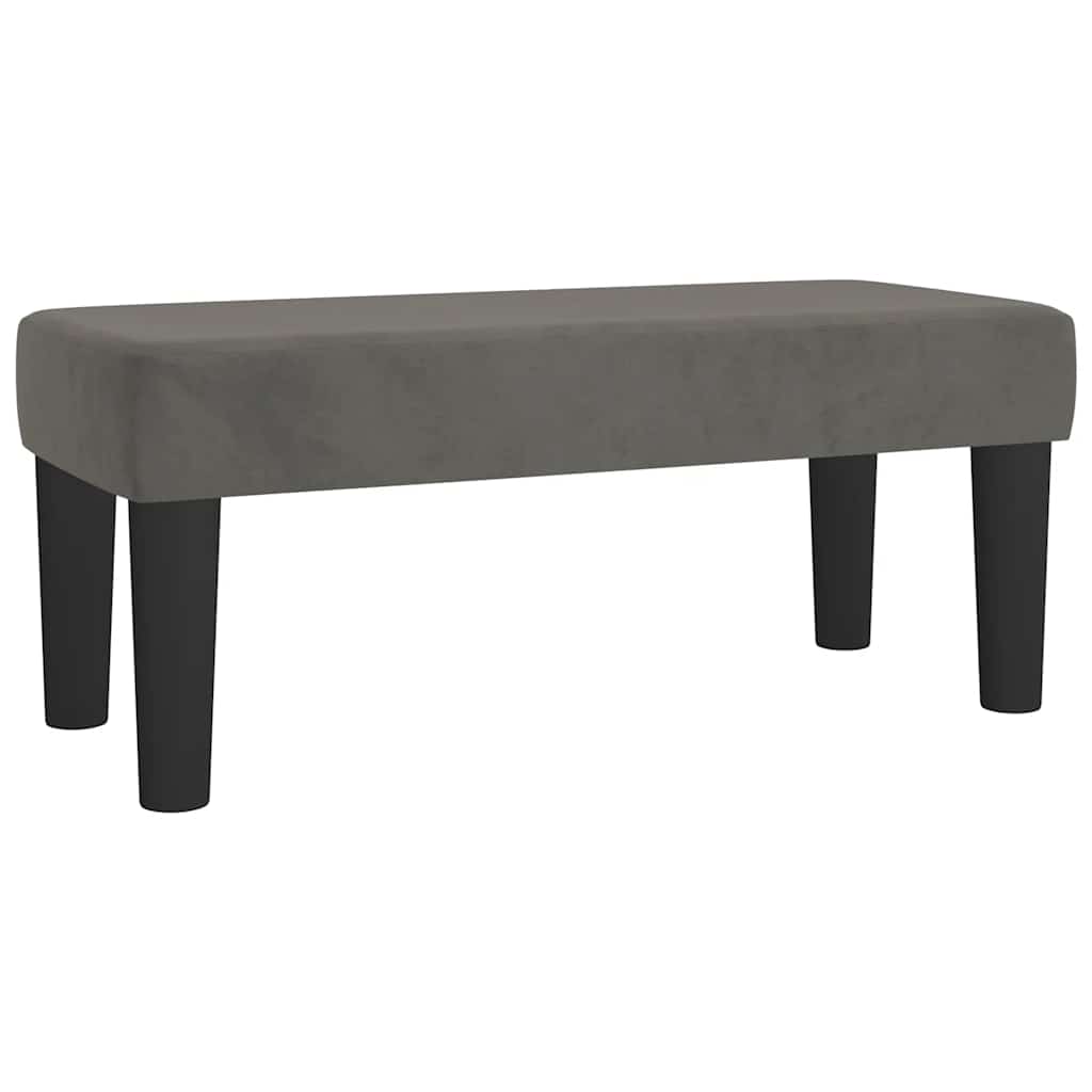 Krevet box spring s madracem tamnosivi 120 x 190 cm baršun