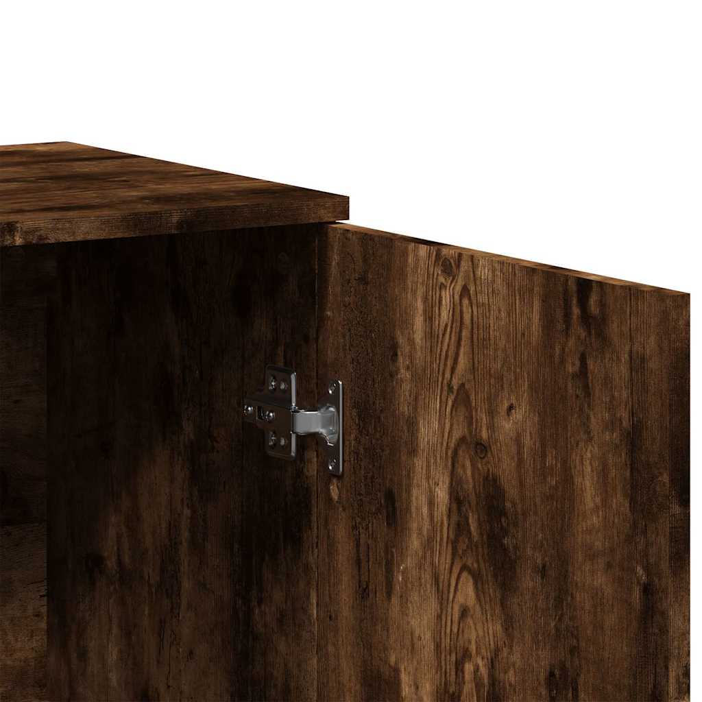 Komoda 2 kom boja dimljenog hrasta 79x38x80cm konstruirano drvo