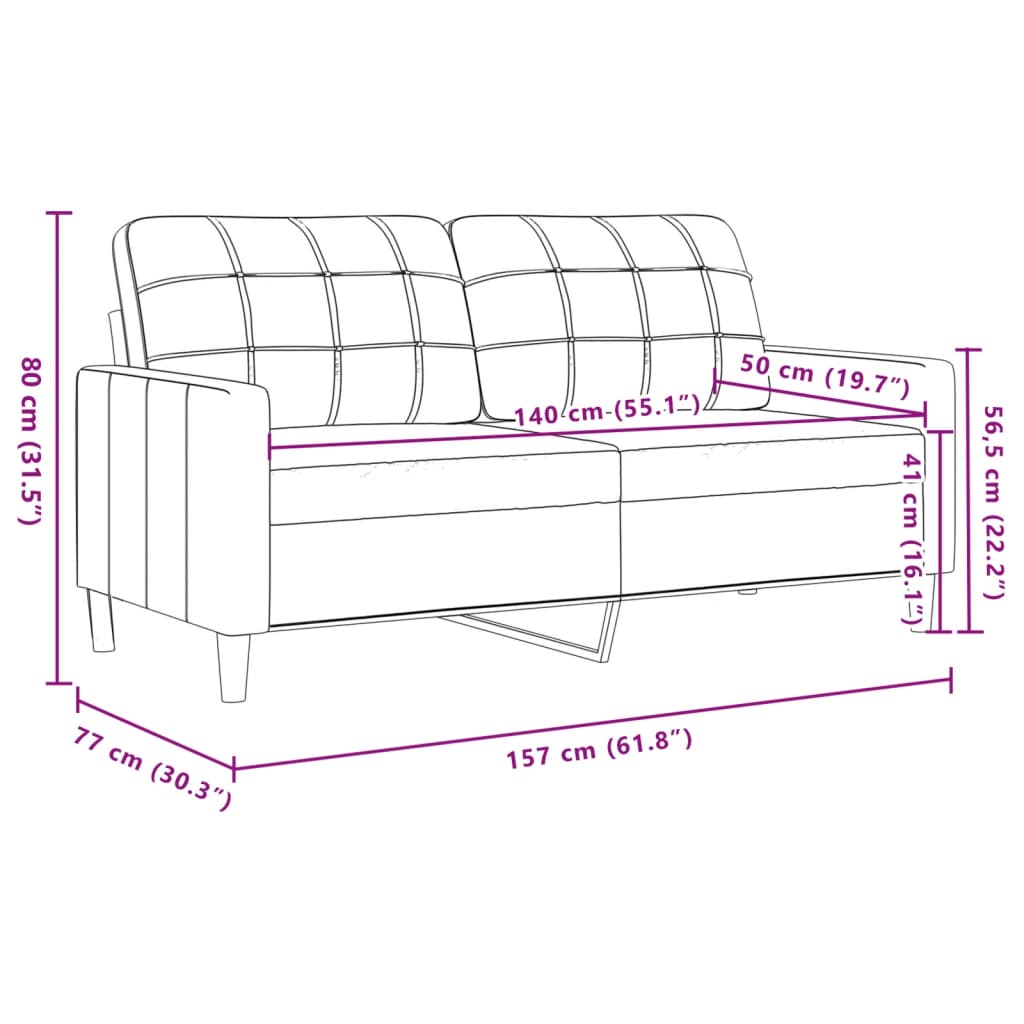 4-dijelni set sofa s tabureom i jastucima crni tkanina
