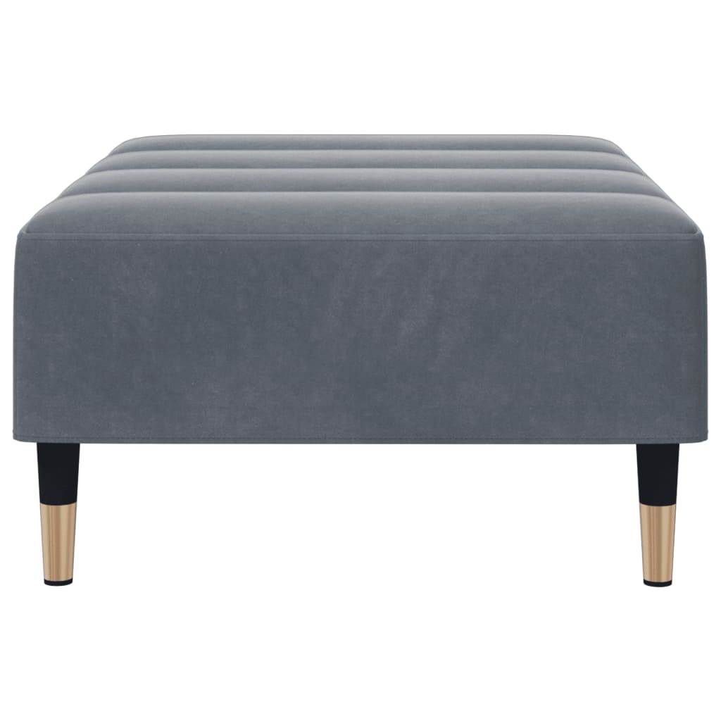 Tabure tamnosivi 77x55x31 cm baršunasti Siva