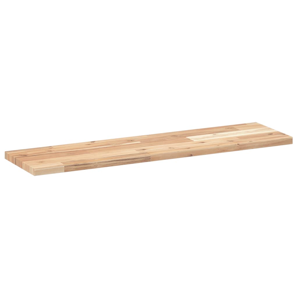 Plutajuće police 2 kom 80x20x2 cm Neobrađeno puno drvo akacije
